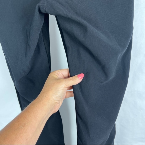 Vintage Black Suede Front and Spandex Women's Straight Leg Pants XS MITCHIE'S - Picture 8 of 8